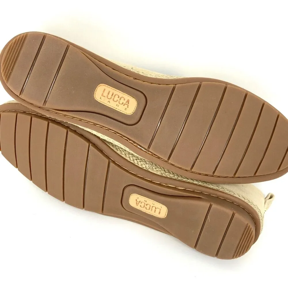 NEW Lucca Lane Naomi Casual Espadrille Flats Women's Shoes Size 7-½ M